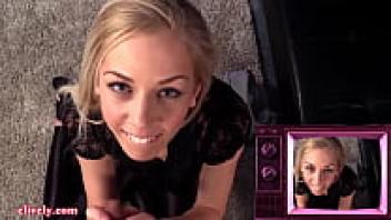 Superb blowjob performed by a blonde amateur who is a cum swallower