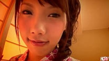 A young and lustful Japanese babe named Ageha Kinoshita is seen taking Dick.