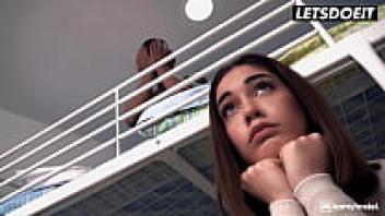 Ginebra Bellucci and the BBC Go All Black In A Seductive Interracial Love - HORNY HOSTEL - FREE FULL VIDEO