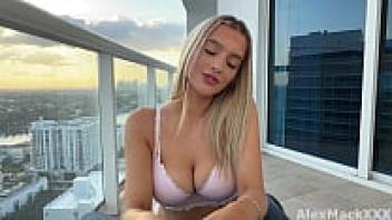 Summertime Blonde Cas Big Tits All Natural: Face & Throat Destroyed