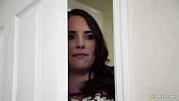 Stepson and girlfriend having sex while being watched by a pervert stepmother (Maggie Green, Arietta Adams)