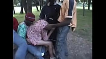 The park was filled with interracial gangbang.
