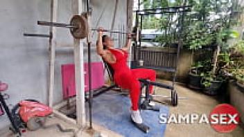 Latina workout massive booty takes two cumshots: pussy and ass.