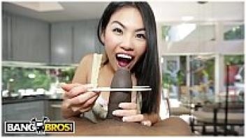 BANGBROS: Japanese Asian Beauty Cindy Starfall Faces Off Against Cockzilla!