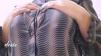 During her office break, Pinay Chubby Big Tits plays her Big Natural tits.