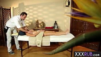 After receiving a body massage, chatty MILF Delilah Davis eventually swallowed a firm cock.