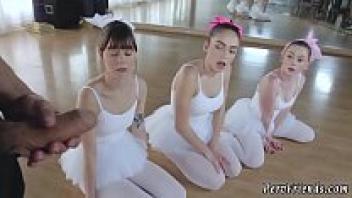 Anal ballerinas are tried by amateur friends.