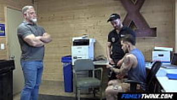 Disciplinary Adjustment with Stepdad and Fake Cop in FamilyTwink