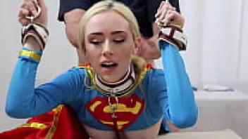 “Supergirl Solo 1-2” Candy White Bondage Dog-style Blowjobs Oral Deepthroat