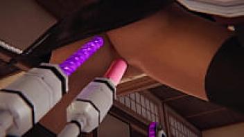 Tifa Lockhart in a 3D porn machine in the Final Fantasy 7 remake