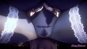 This is a first-person realistic movie of Lady Dimitresku sporting a boobjob and cowgirl style with creampie in Resident Evil Hentai 3D.