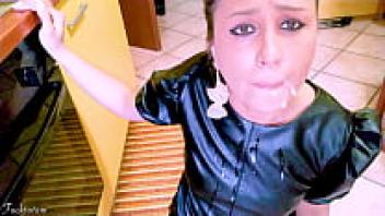 French Blowjob Amateur Designer clothes are worn by stylish girls, but he ruins them with his large cumshot.