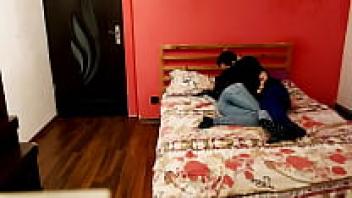 An amateur handmade video of a young couple making love