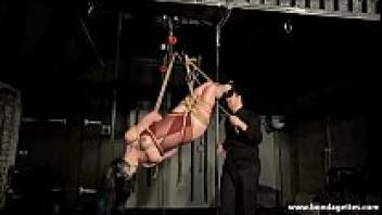 Creative rope works and suspension bondage of a constrained amateur bondage baby