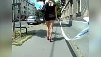 lengthy legs wearing tight, adorable shorts
