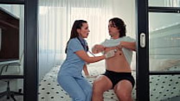 A patient was adored by a hot nurse.