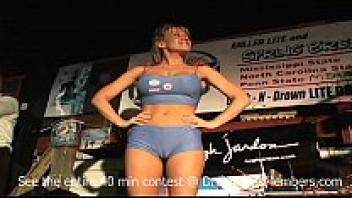 Beginning of an Insane Wet T-Shirt Competition in Which Every Girl Gets Naked