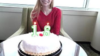 Take a look at this 18-year-old blonde newbie's suck cock.