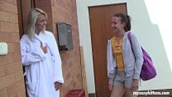 Masturbation by Lesbo teenagers Nicoleta and Sabrina
