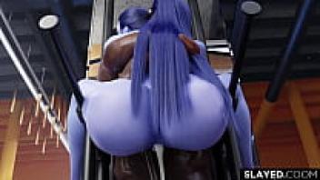 Widowmaker training [Overwatch Hentai 3D]