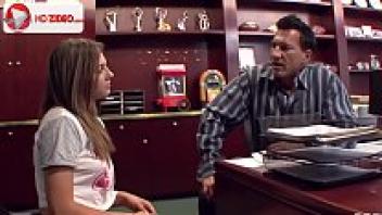 Dahlia Sky Bailey is infatuated with her first Latino HD pornographic film.