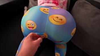 Captured Using a Fat Ass to Masturbate My Step-Sister