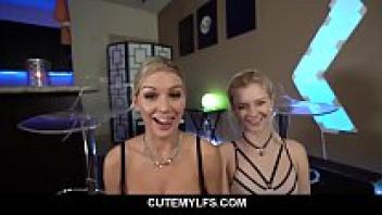 For a massive cock, two blonde beauties bust a nut. - Riley Star and Kenzie Taylor