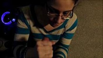 A Glasses-Wearing Geek Gets Dirty