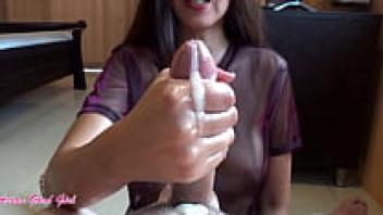 Handjob cumshots and botched orgasms: AsianGoodGirl's Cumpilation 2