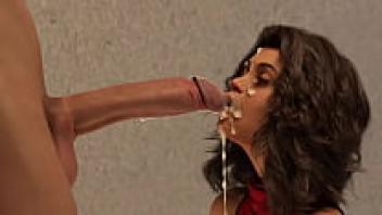 While the husband looks on, the babewife licks the cock of a stranger. The hotwife 3D porn game features a facial cum on the cheating wife.