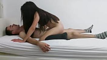 An amateur couple enjoying really passionate morning sex