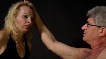 A foolish housekeeper is slapped.