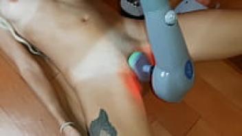 Lesbian Illusion Girls: My Girlfriend Cums With A Massager.