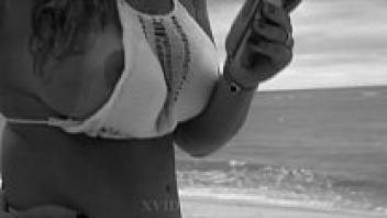 My spouse visits the seashore.