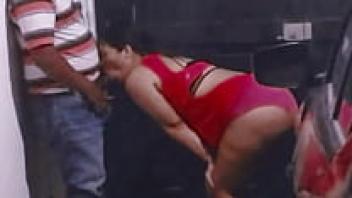 Delivery man caught on camera: My cuckold husband captures me blowing the lucky stranger a kiss, and I suck his cock in my garage (I'm a very complacent and bitchy amateur hotwife).