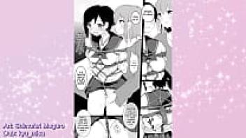 In a steamy bondage play, Dominatrix asserts ownership of a lustful youngster [COMIC DUB by Kyu Misa].