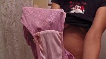 An Indian horny lily babe is acting naughtily in the restroom.