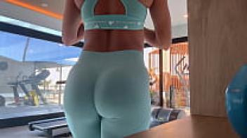 After the gym, the fit teen bubble loves her personal trainer.