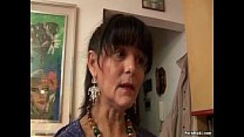 Young dick is loved by hairy grandmother.