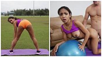 Young Black Babe, or BANGBROS Sean Lawless Learns Yoga with Nicole Bexley