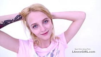 At the audition, a small teen with a trim figure is adored.