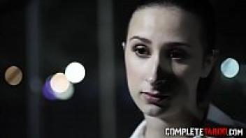 Teen in uniform receives anal cream pie