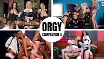 Part 4 of WHORNY FILMS' Hottest Organisation and Group Sex Best Scenes