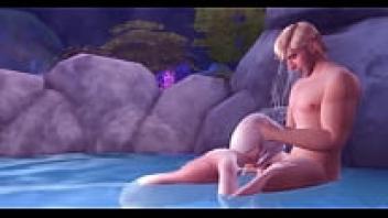 Elsa and Kristoff Having Public Sex in the Wild in Frozen Betrayal 2: 3D Hentai
