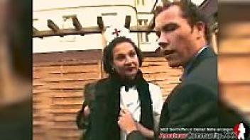 Jeanette, a hot nurse, was picked up for anal love.