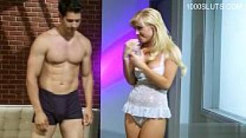 Hot model gang bang at college