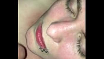 Slow, sloppy, spit-soaked novice blowjob with a big cock