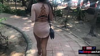 A lustful sex tape was created by an amateur teenage pair, a Thai woman and a European man.