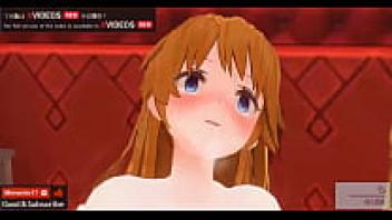Asuka anal sex in an uncensored Hentai animation.