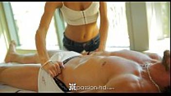 Chloe Amour rubs her nude body on her partner in HD-Passion-HD